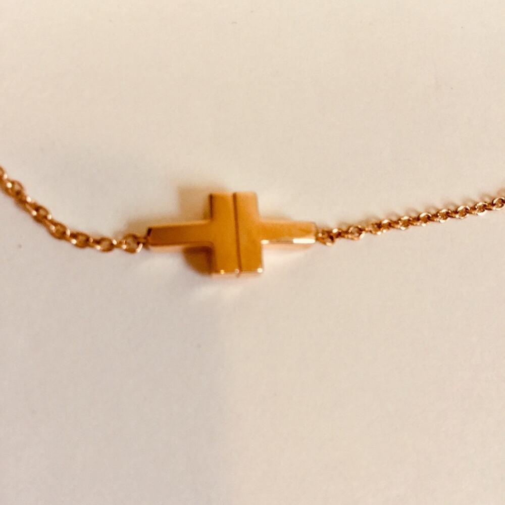 Tiffany & Co T Two Bracelet 18K Pink Gold - Picture 5 of 8